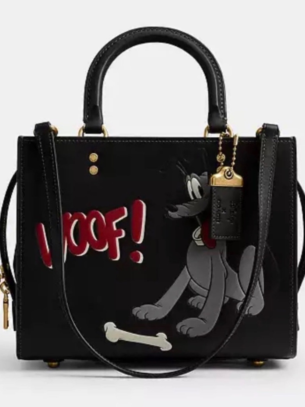 NEW Coach Disney X Coach Rogue Bag 25 CCX05 Leather Black - NWT